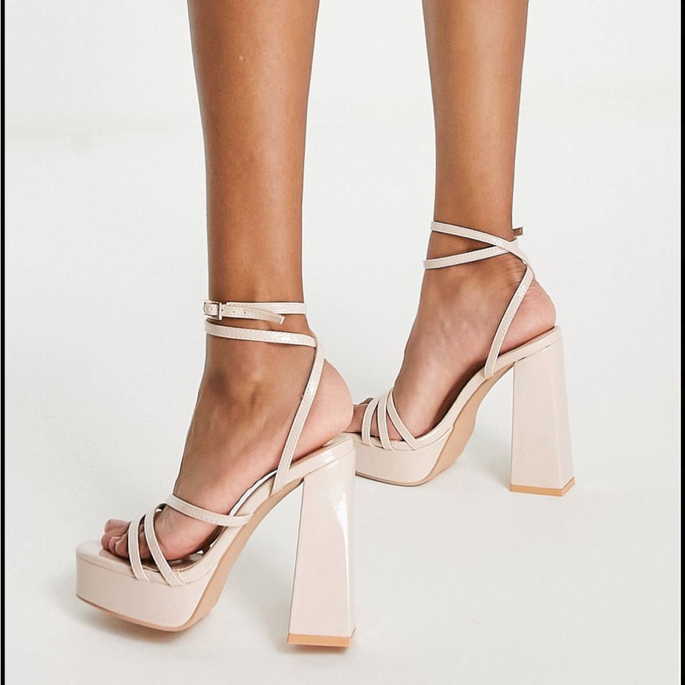 RAID Fia Platform Patent Heels - Size 10 - Blush - Never worn! - Picture 7 of 9